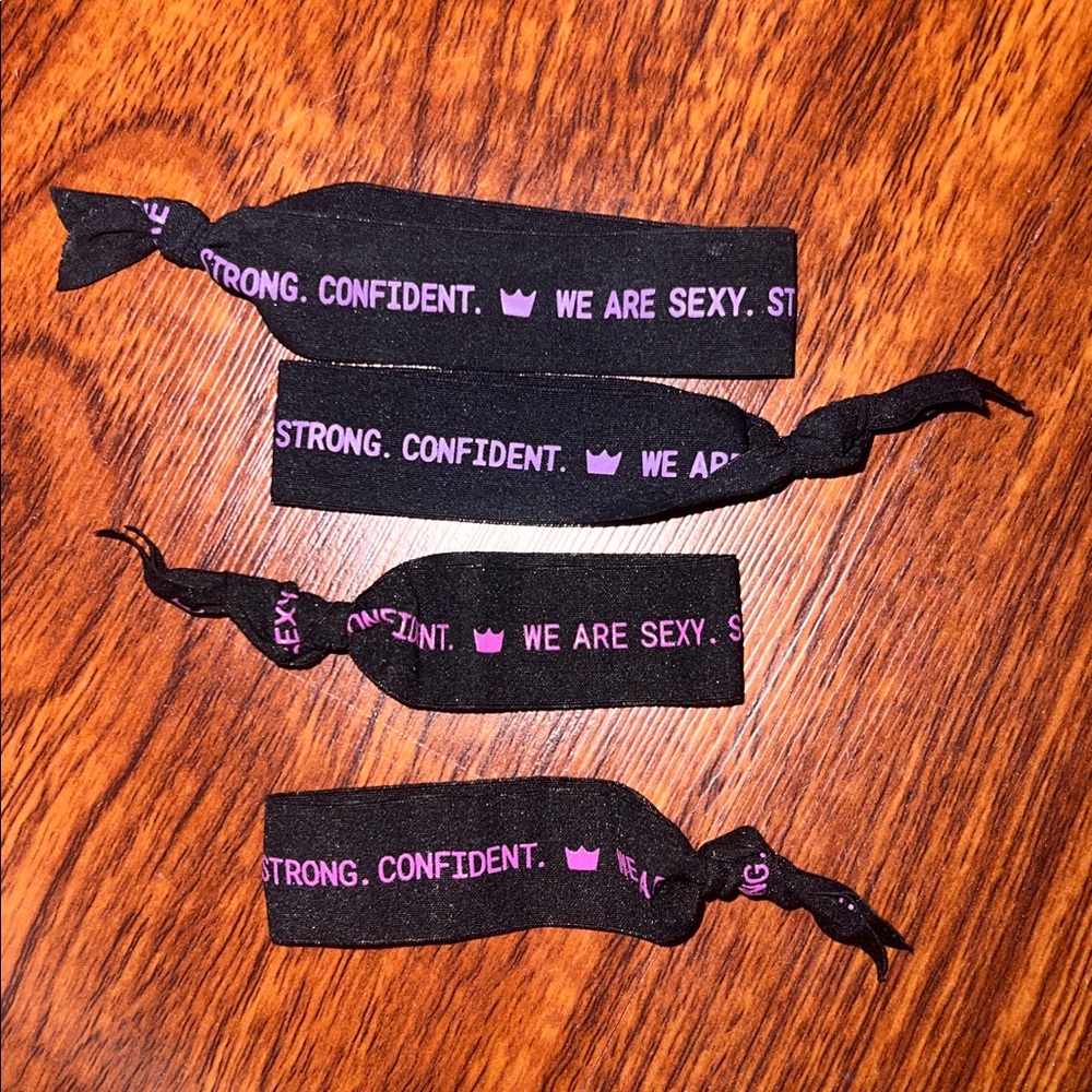 SHEFIT Black Elastic Ribbon Hair Ties